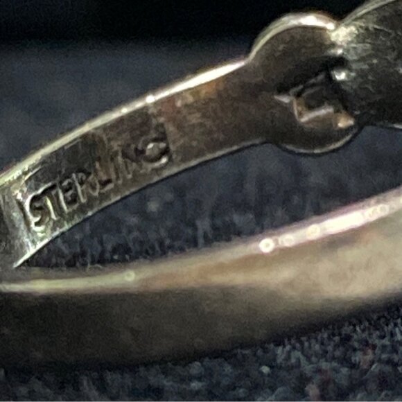 Ring Turquoise 1960s Bell Trading Post Size 4 Vintage Jewelry Sterling Silver St - Picture 7 of 14